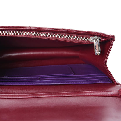 Christian Dior Lambskin Cannage Miss Dior Promenade Pouch Plum 4 of 8