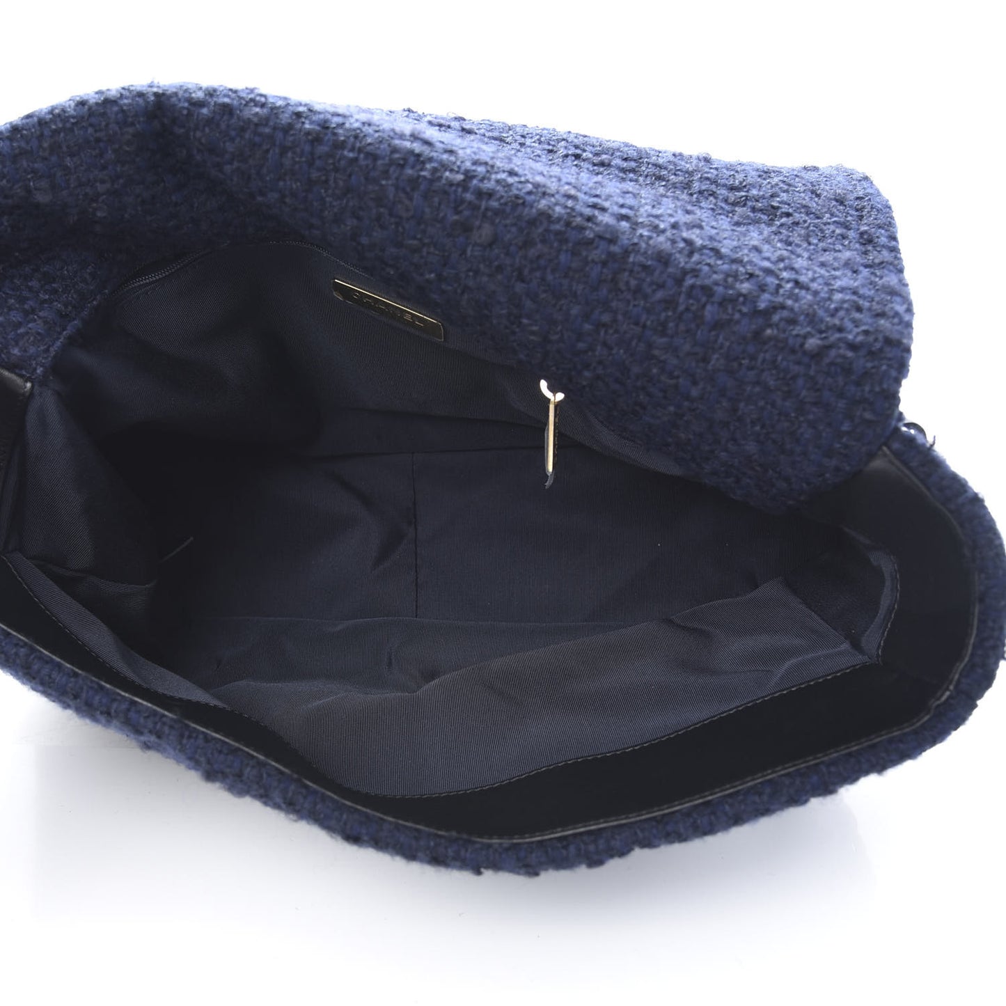 Tweed Quilted Maxi 19 Flap Navy