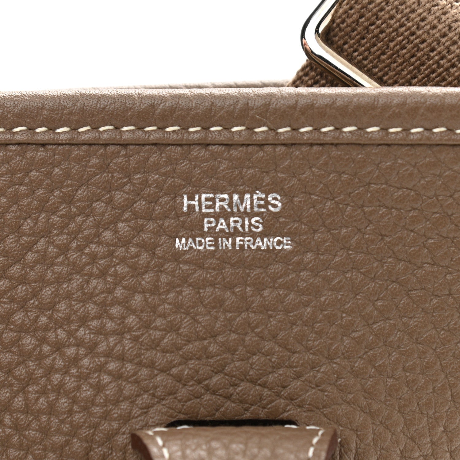 Hermes Taurillon Clemence Evelyne III PM Etoupe 6 of 11