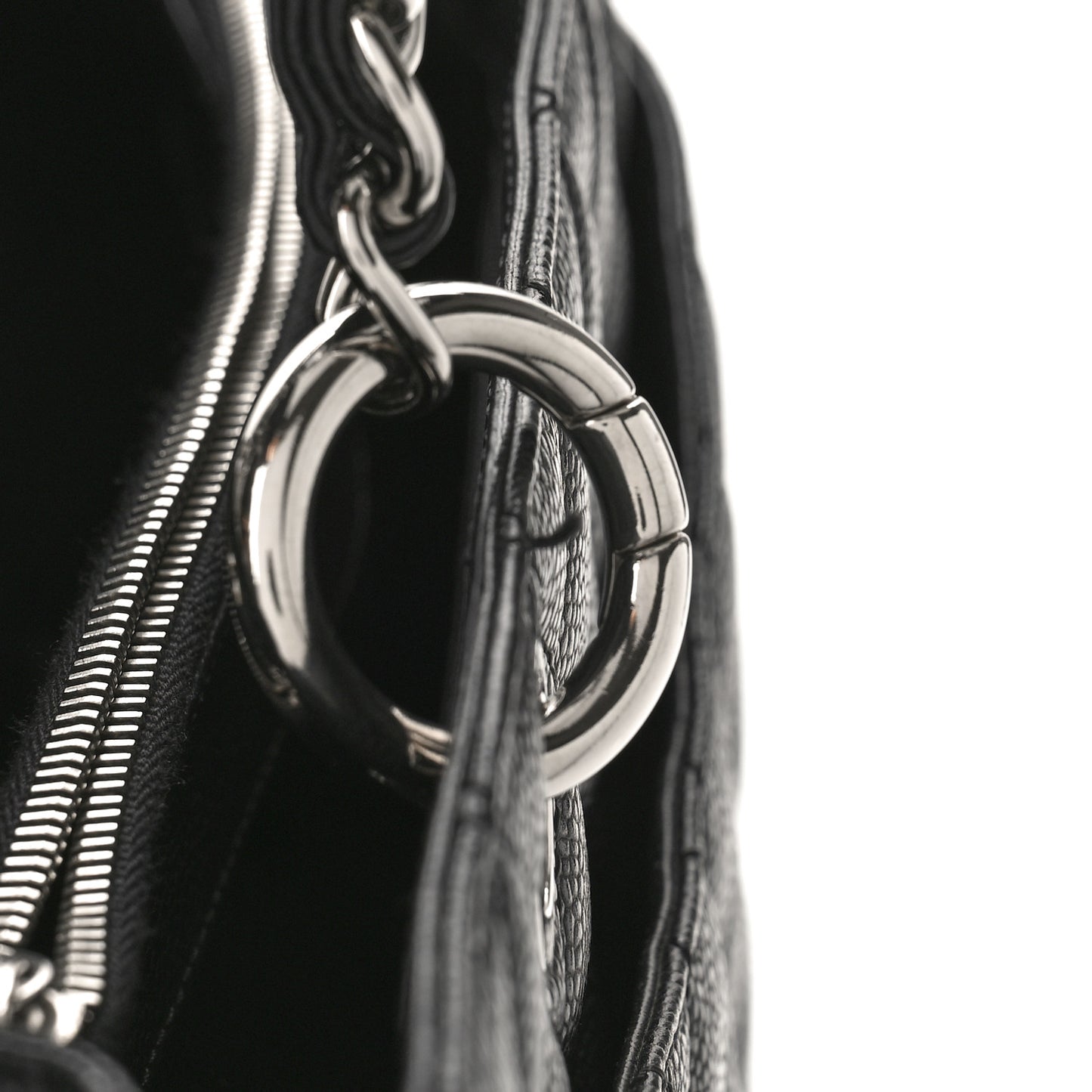 Caviar Quilted Grand Shopping Tote GST Black