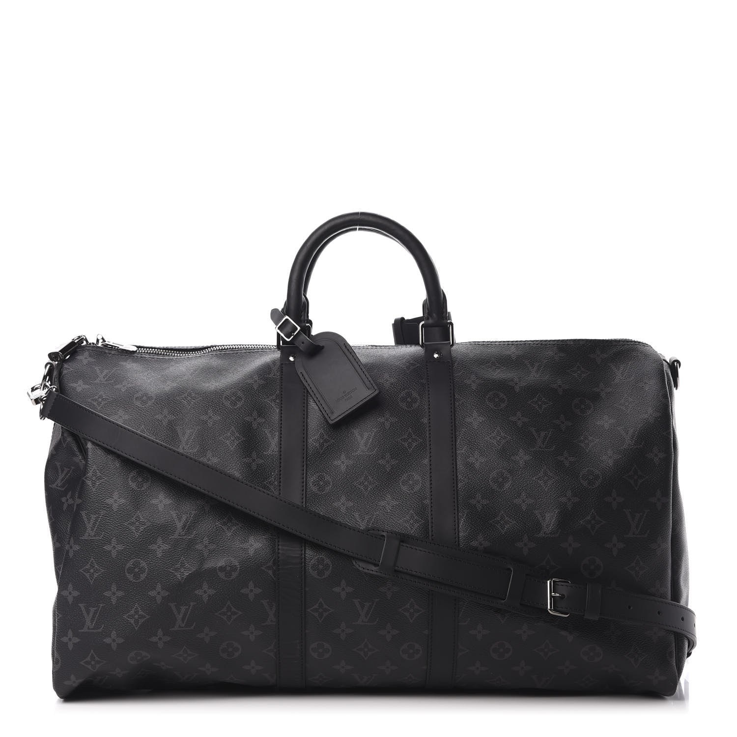 Louis Vuitton Monogram Eclipse Keepall Bandouliere 55 1 of 15