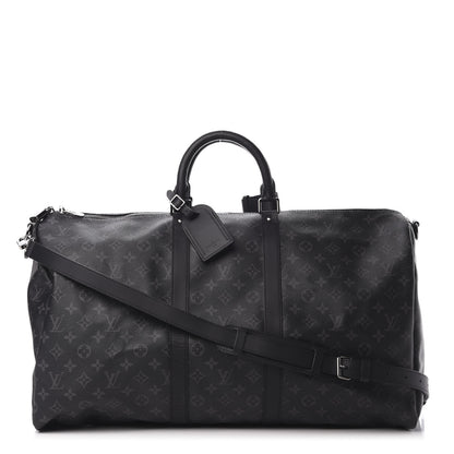 Louis Vuitton Monogram Eclipse Keepall Bandouliere 55 1 of 15