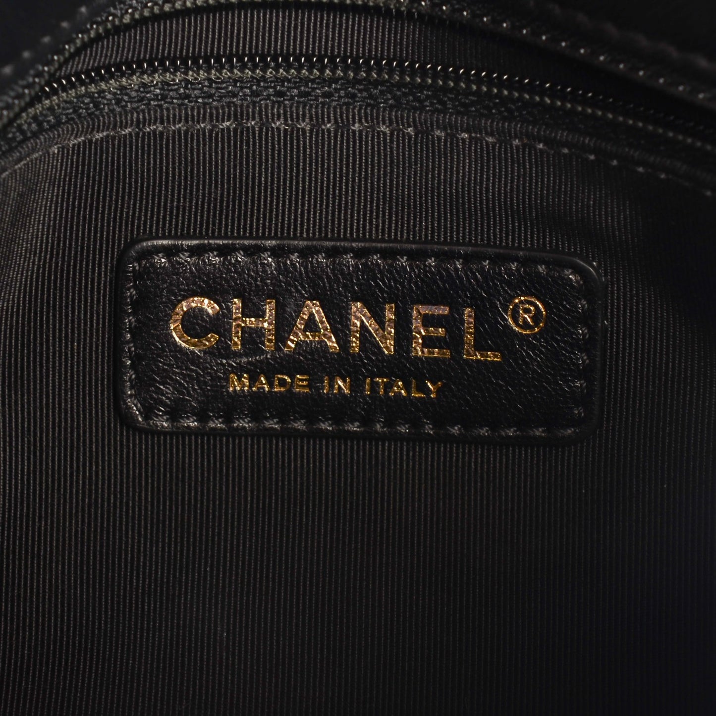 Lambskin Quilted Small Graphic Flap Beige Black