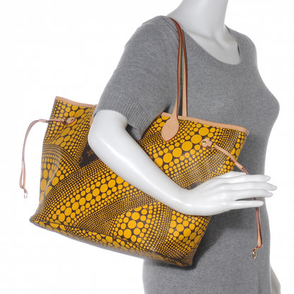 Louis Vuitton Monogram Kusama Waves Neverfull MM Yellow 2 of 7