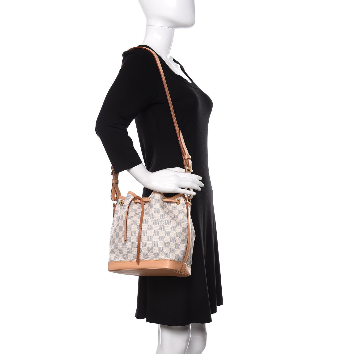 Louis Vuitton Damier Azur Noe BB 2 of 15