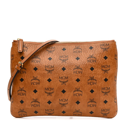 MCM Visetos Original Medium Pouch Cognac 1 of 14