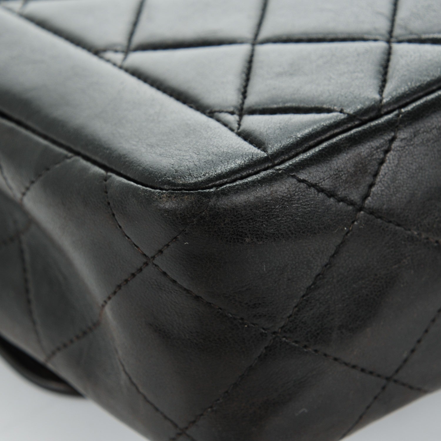Chanel Lambskin Quilted Medium Single Flap Dark Brown 9 of 10