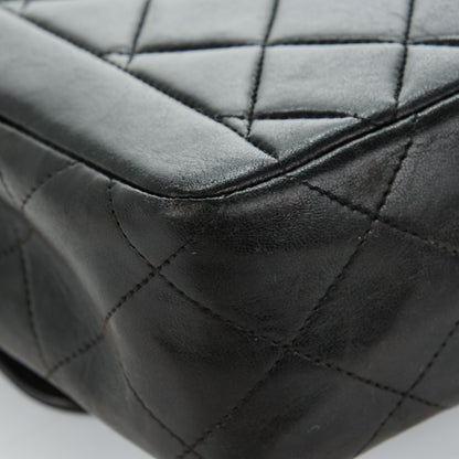Chanel Lambskin Quilted Medium Single Flap Dark Brown 9 of 10