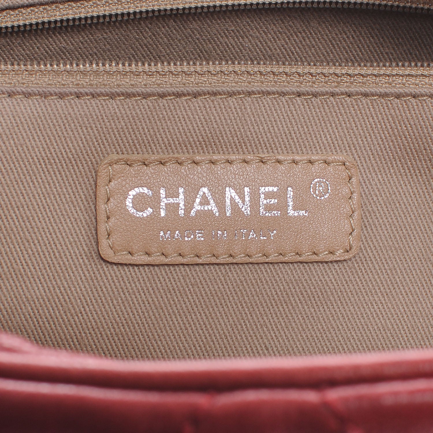 Chanel Caviar Small Diamond Stitch Tote Red 6 of 7