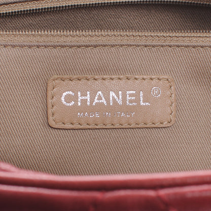 Chanel Caviar Small Diamond Stitch Tote Red 6 of 7