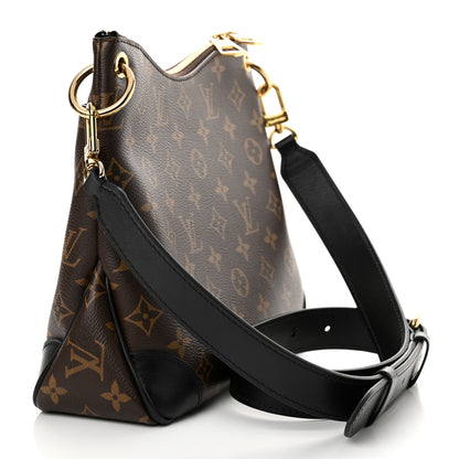 Louis Vuitton Monogram Odeon PM Black 3 of 10