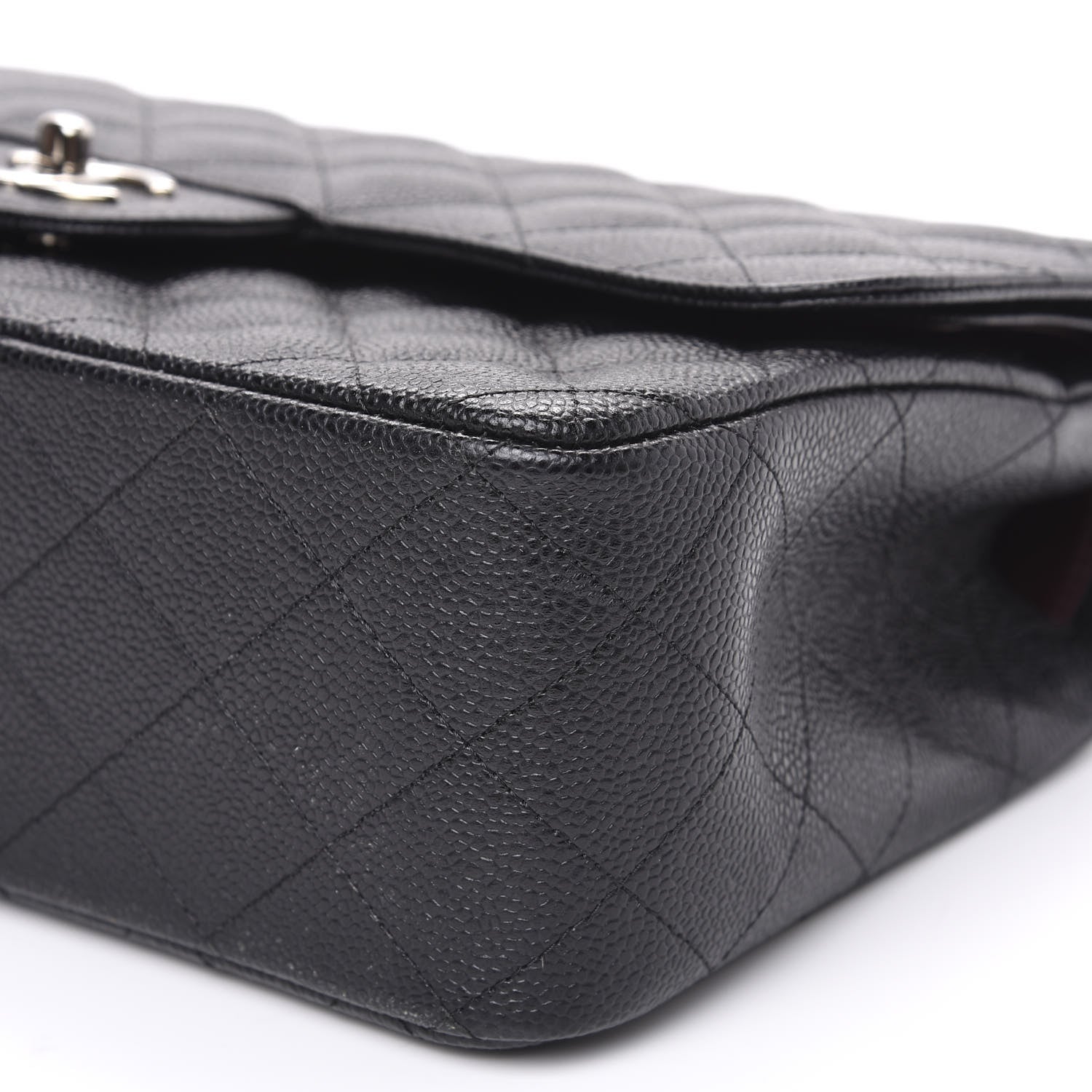 Chanel Caviar Quilted Jumbo Double Flap Black 9 of 9
