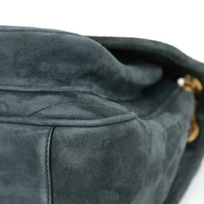 Saint Laurent Suede Monogram Medium Niki Chain Satchel Green 18 of 23