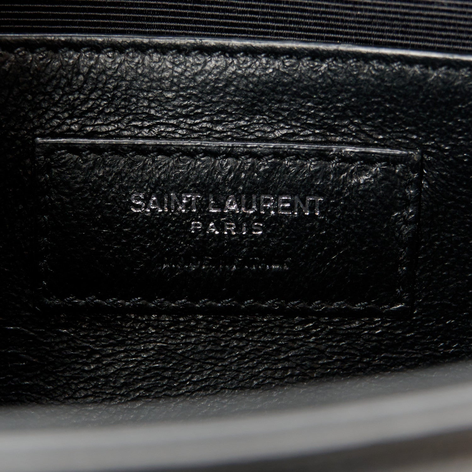 Saint Laurent Calfskin Lizard Embossed Small Classic Monogram Kate Tassel Satchel Black 7 of 11