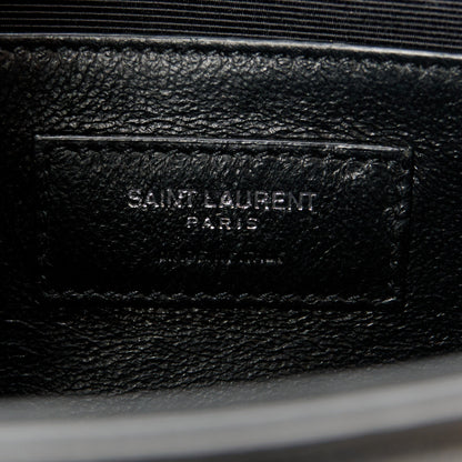 Saint Laurent Calfskin Lizard Embossed Small Classic Monogram Kate Tassel Satchel Black 7 of 11