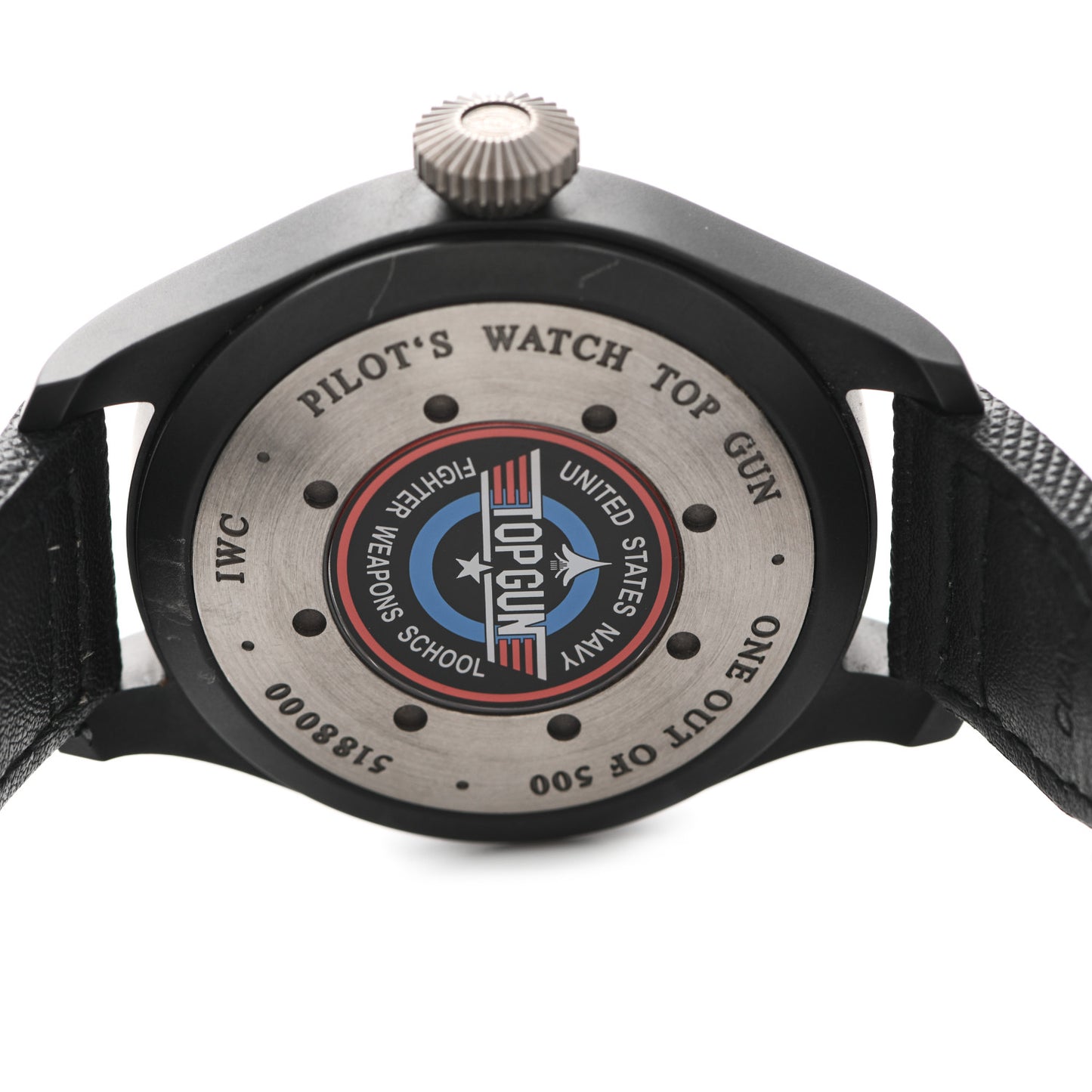 Stainless Steel Ceramic Nylon 46mm Top Gun Edition Big Pilot Automatic Watch Black IW501903