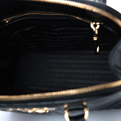Prada Soft Calfskin Impunture Diagramme Promenade Tote Black 4 of 4