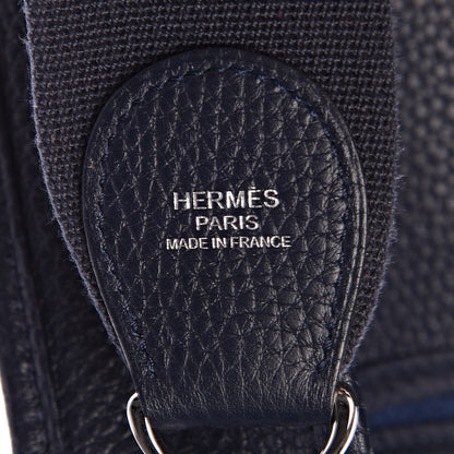 Hermes Taurillon Clemence Evelyne III PM Bleu Nuit 6 of 12