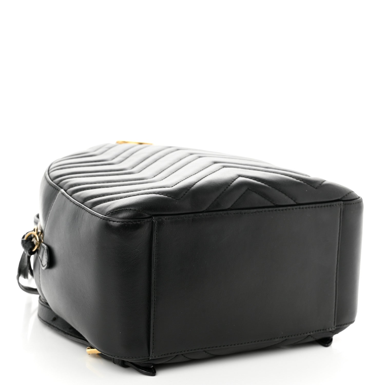 Gucci Calfskin Matelasse GG Marmont Dome Backpack Black 4 of 13