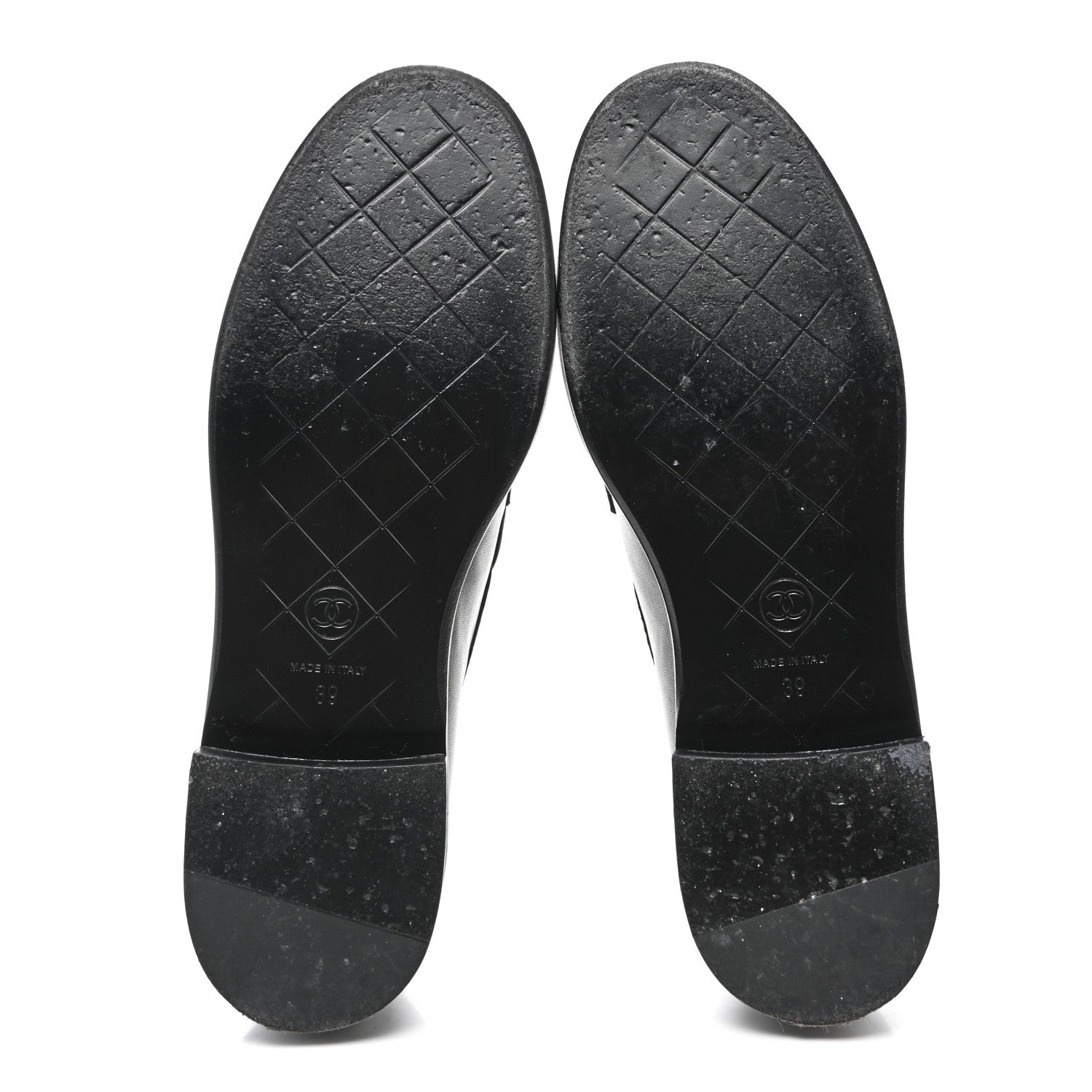 Chanel Lambskin Quilted CC Turnlock Loafers 39 Black 5 of 8