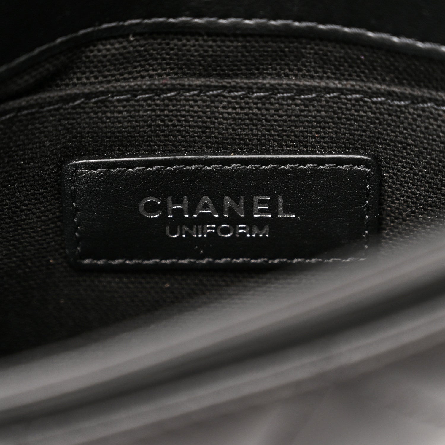 Chanel Calfskin Quilted CC Uniform Flap Belt Bag Black 6 of 11