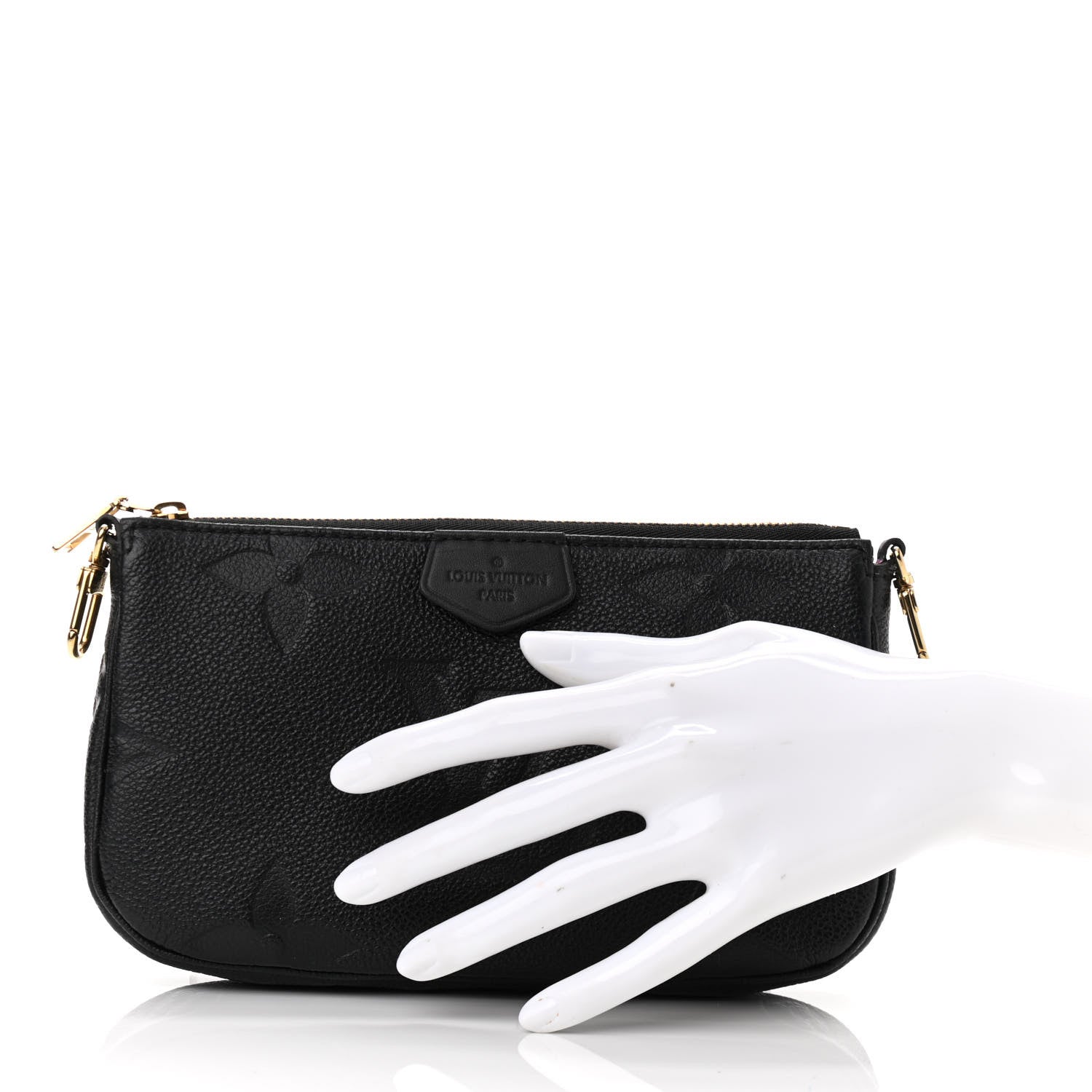 Louis Vuitton Empreinte Monogram Giant Multi Pochette Accessories Mini Pochette Black 2 of 9