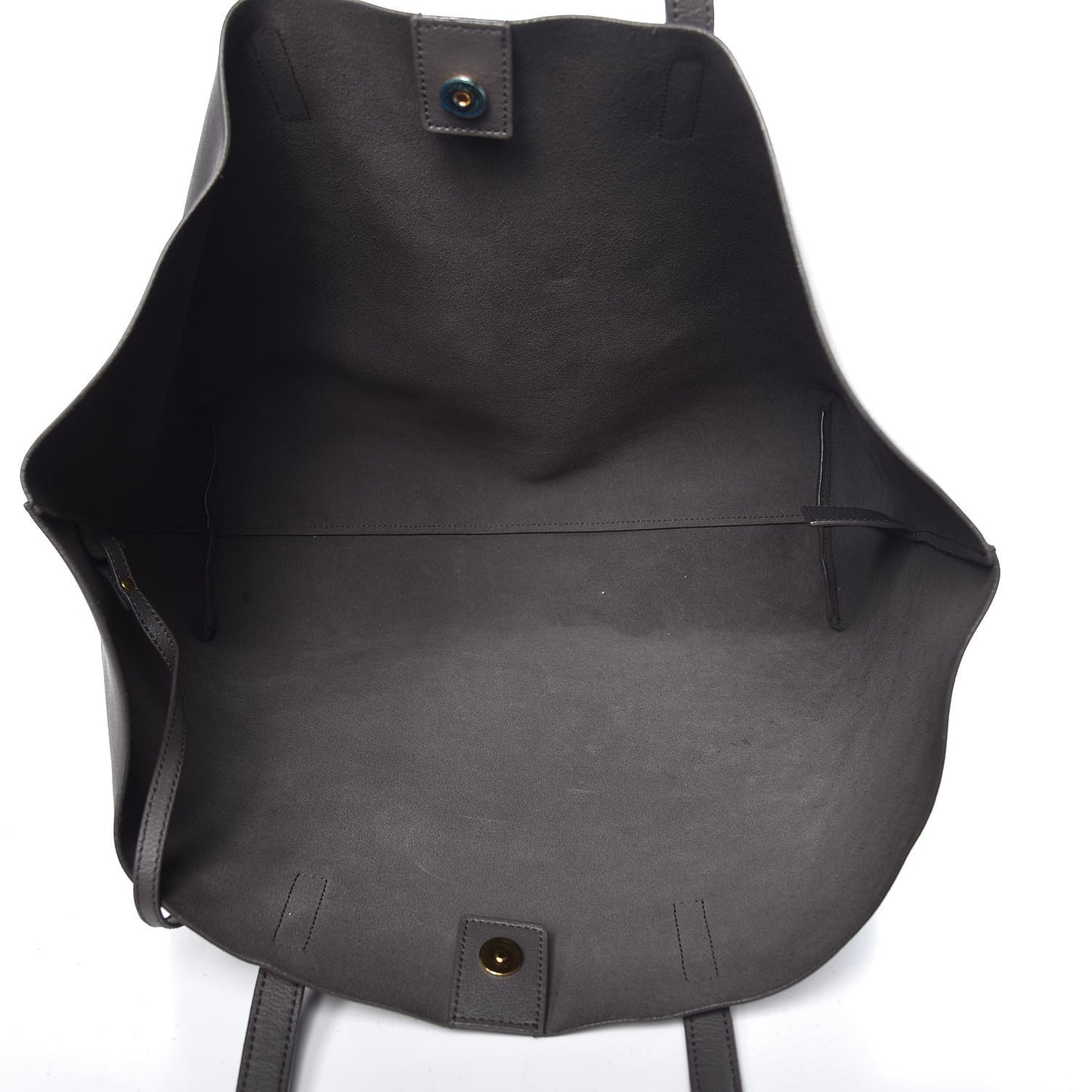 Calfskin Large Shopping Tote Dark Grey