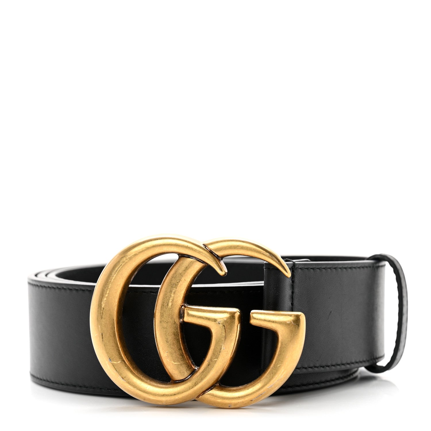 Gucci Calfskin Double G 40mm Belt 105 42 Black 1 of 5