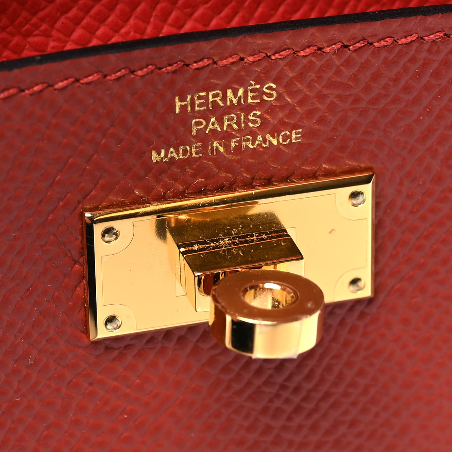 Epsom Tricolor Kelly Pocket Compact Wallet Rouge Venetian Rouge Sellier Rose Texas
