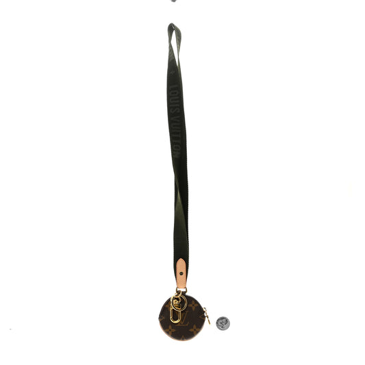 Monogram Multi Pochette Accessories Lanyard Key Holder Kaki