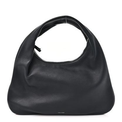 The Row Grained Calfskin Small Everyday Shoulder Bag Midnight 1 of 9