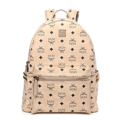 MCM Visetos Small Side Stud Stark Backpack Beige 1 of 10