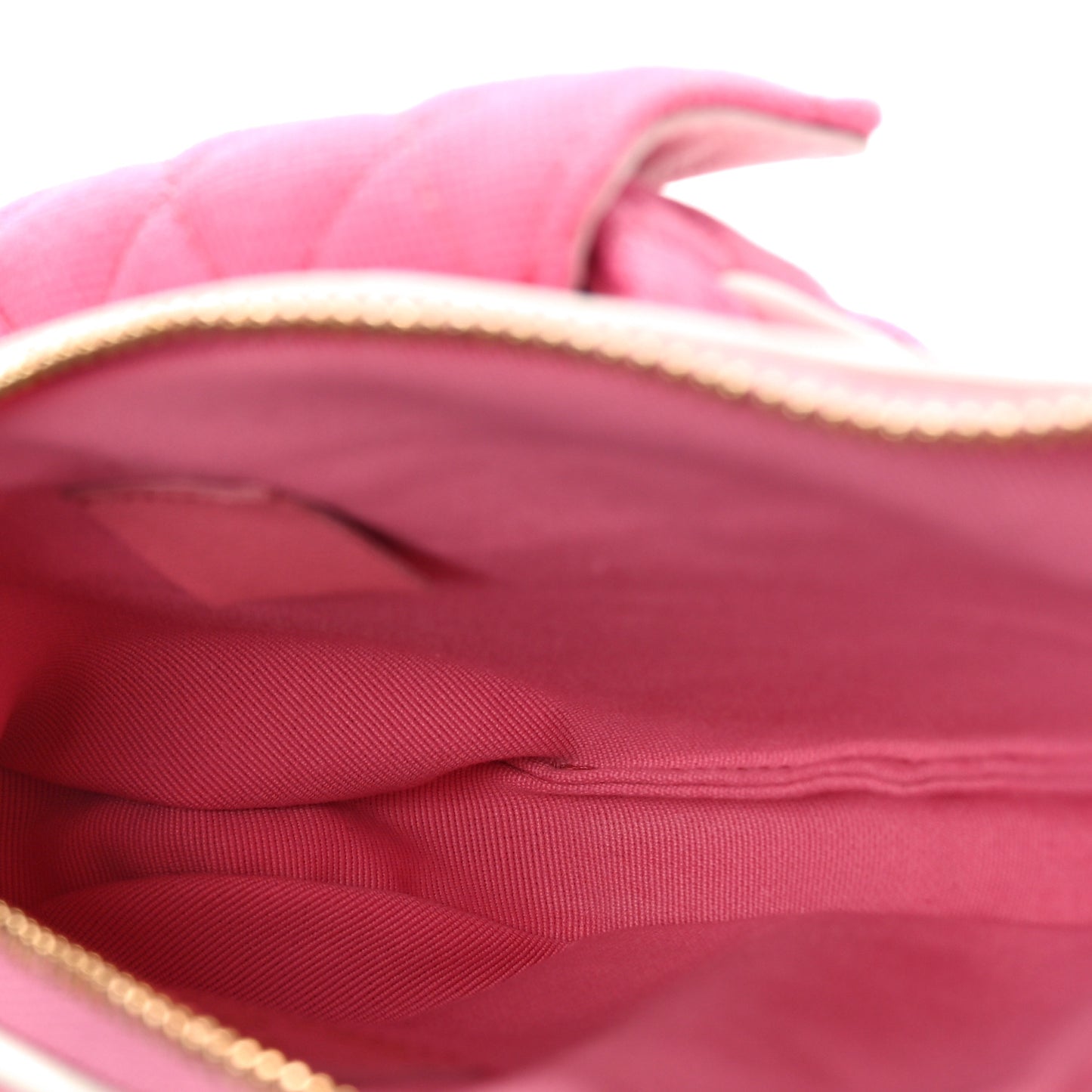 Canvas Calfskin Tennis Racket Clutch With Chain Pink