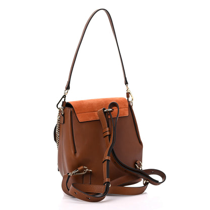 Chloe Suede Calfskin Small Faye Backpack Tan 3 of 9