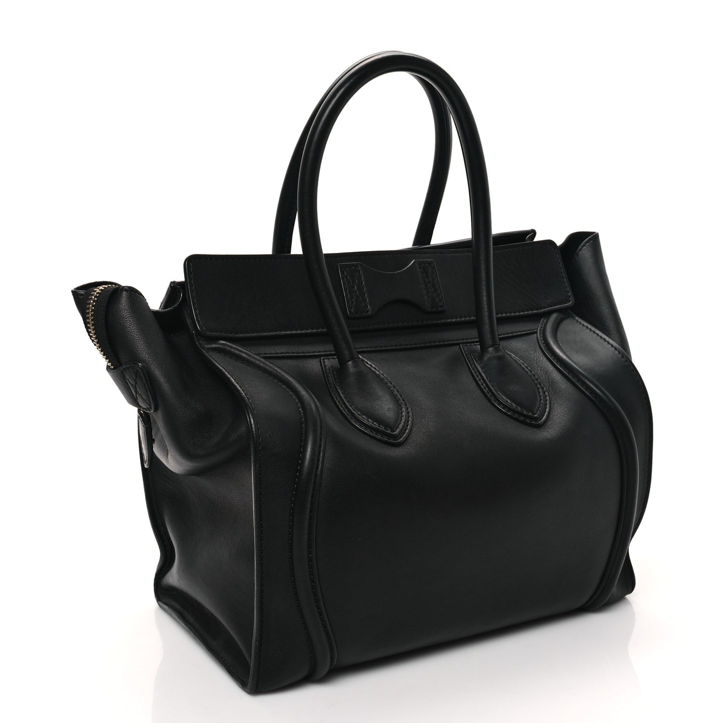 Smooth Calfskin Mini Luggage Black