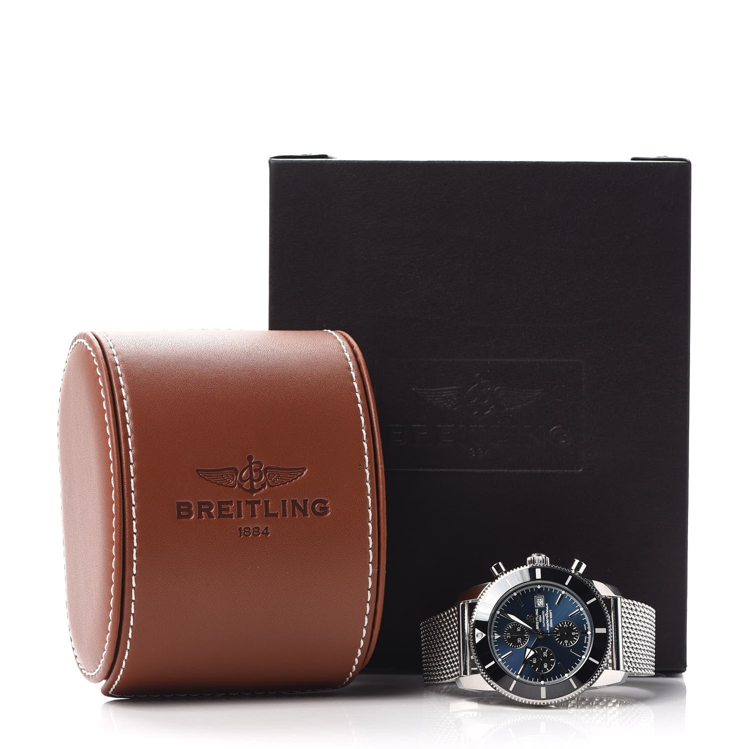 Breitling Stainless Steel 45mm Superocean Heritage II Chronograph Automatic Watch Blue A1332024 6 of 6