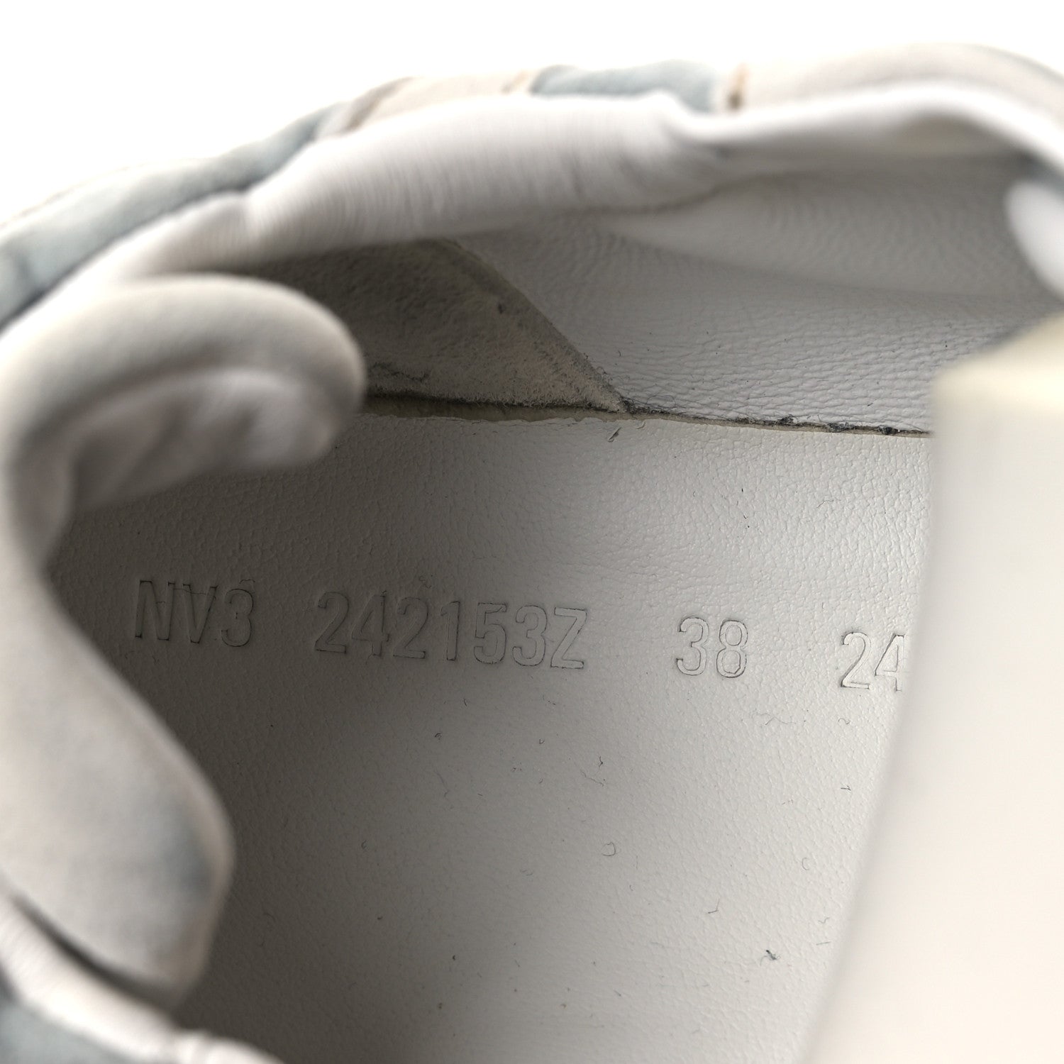 Hermes Suede Goatskin Jet Sneakers 38 Gris Nuage White 11 of 18
