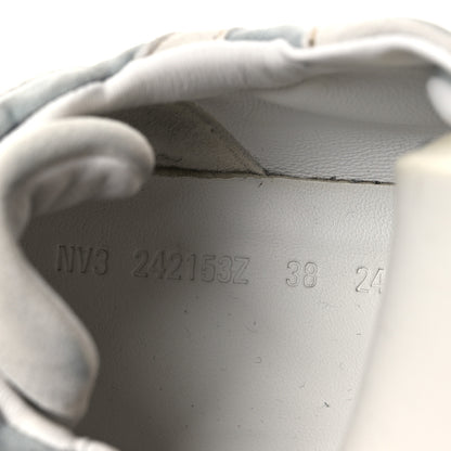 Hermes Suede Goatskin Jet Sneakers 38 Gris Nuage White 11 of 18