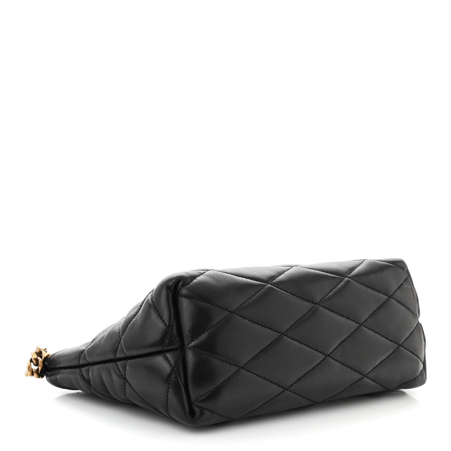 Saint Laurent Lambskin Quilted Gaby Zipped Shoulder Bag Black 4 of 10