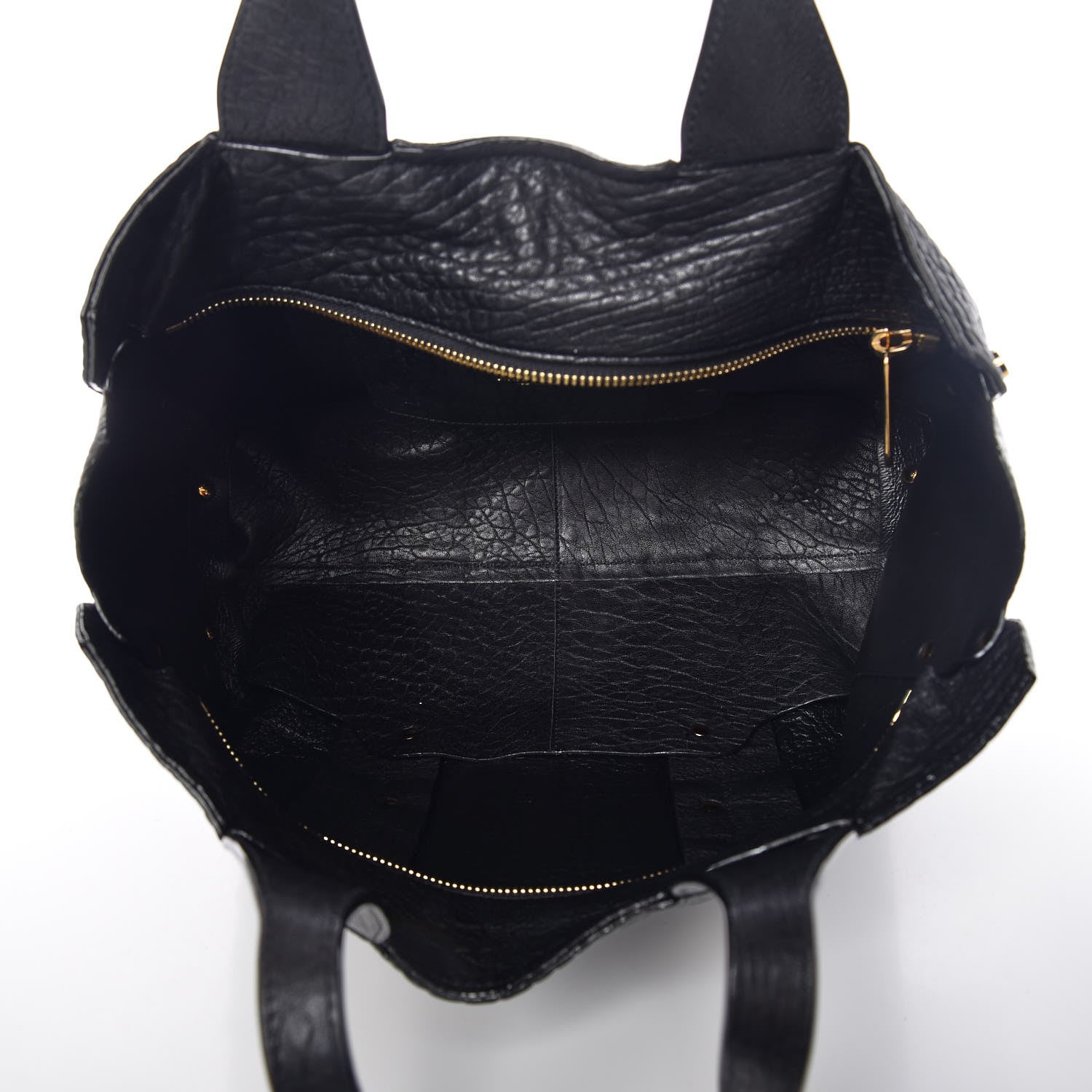 Jimmy Choo Grained Calfskin Studded Lockett Shopper Tote Black 7 of 8