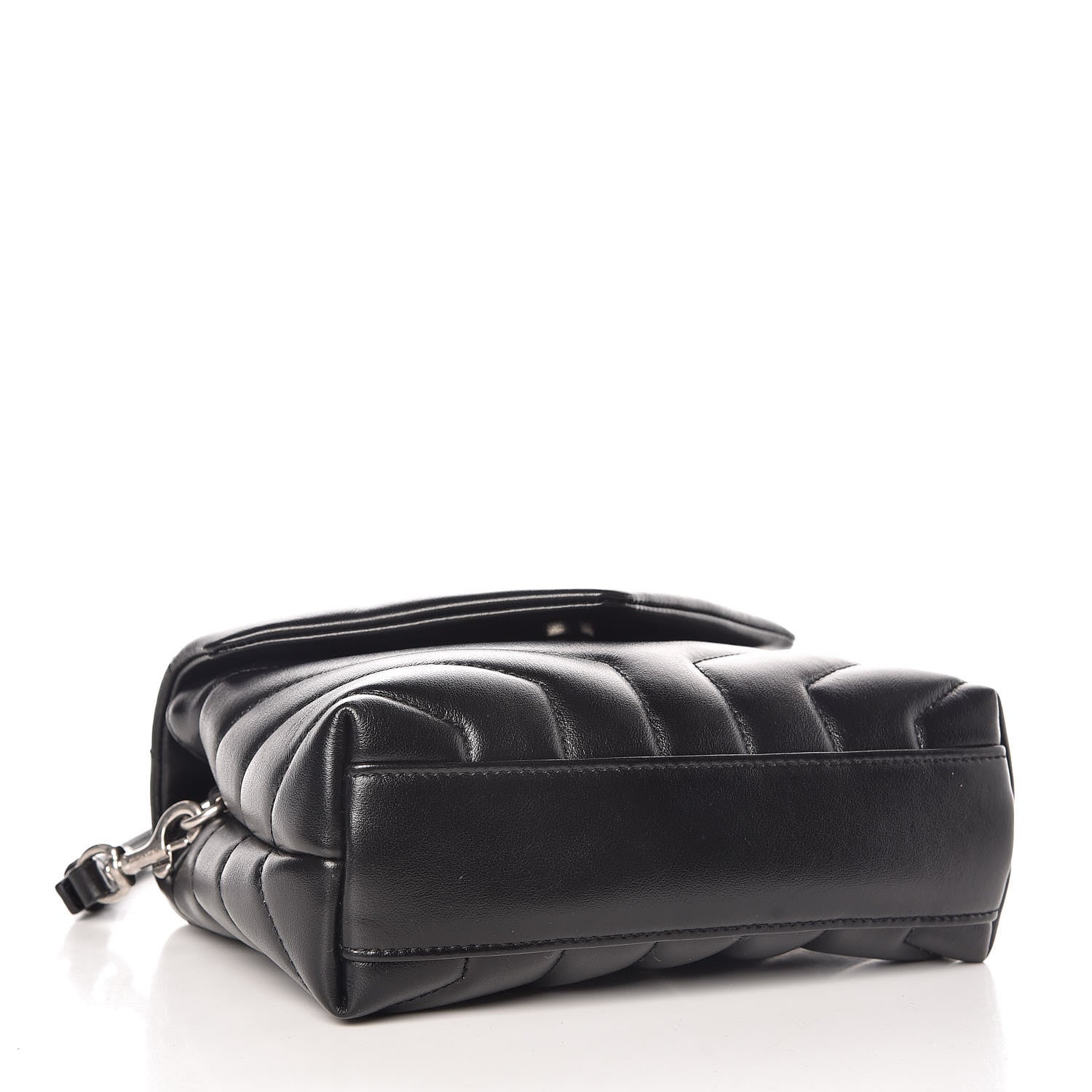 Saint Laurent Calfskin Y Quilted Monogram Toy Loulou Crossbody Bag Black 4 of 9