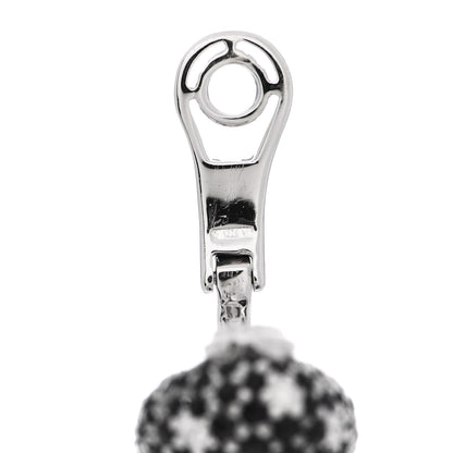 Roberto Coin 18K White Gold Diamond Black Sapphire Fantasia Earrings 4 of 4