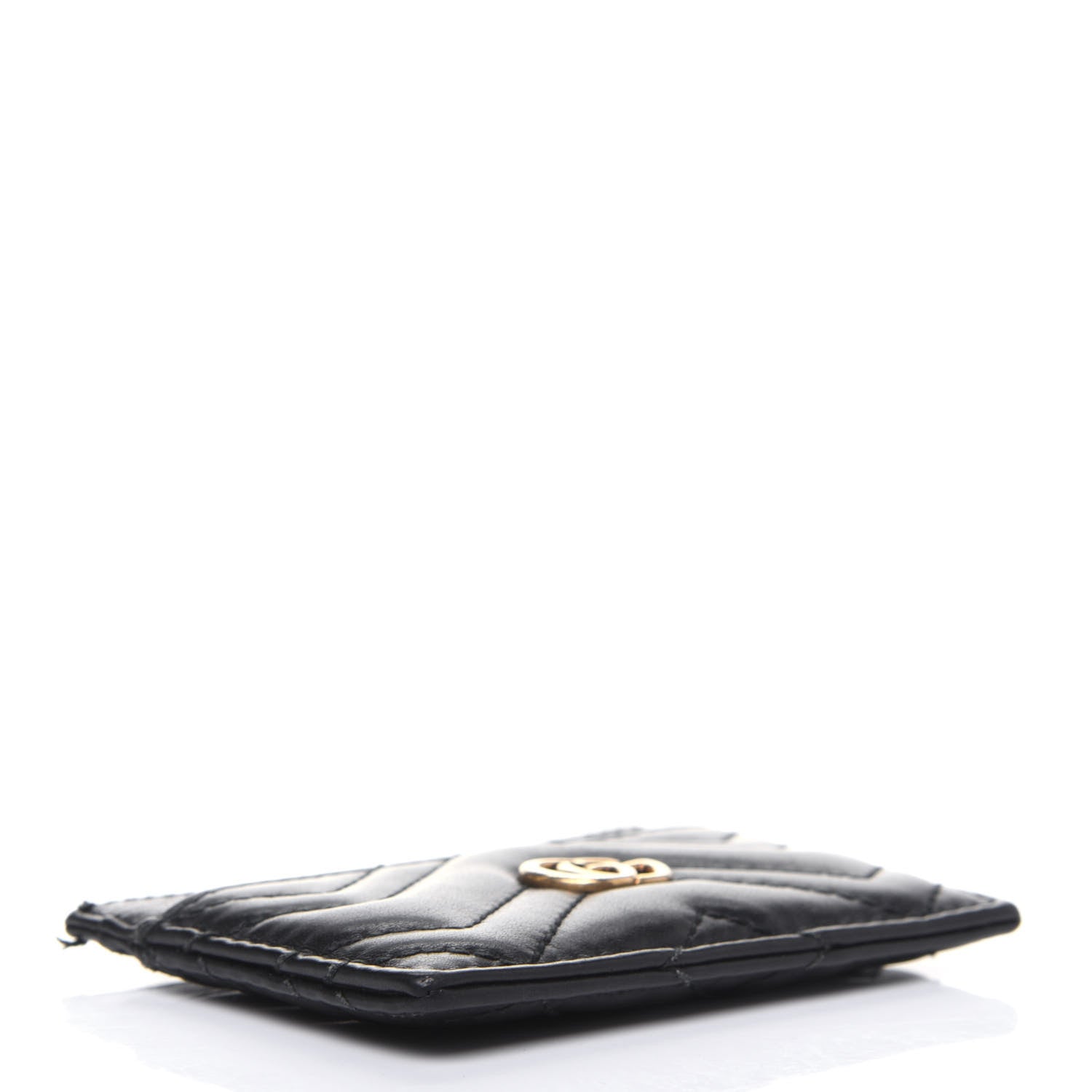 Gucci Calfskin Matelasse GG Marmont Card Holder Black 4 of 10