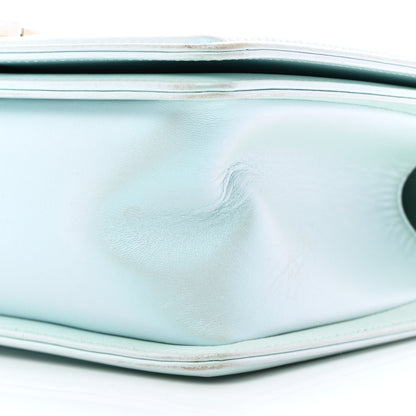 Chanel Iridescent Lambskin Chevron Quilted Medium Boy Flap Turquoise 17 of 27