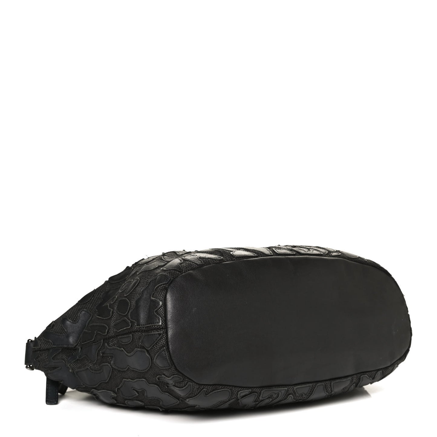 Raffia Lambskin Patchwork Nightingale Black