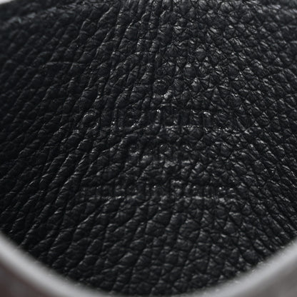 Louis Vuitton Calfskin Monogram Shadow Double Card Holder Black 6 of 7