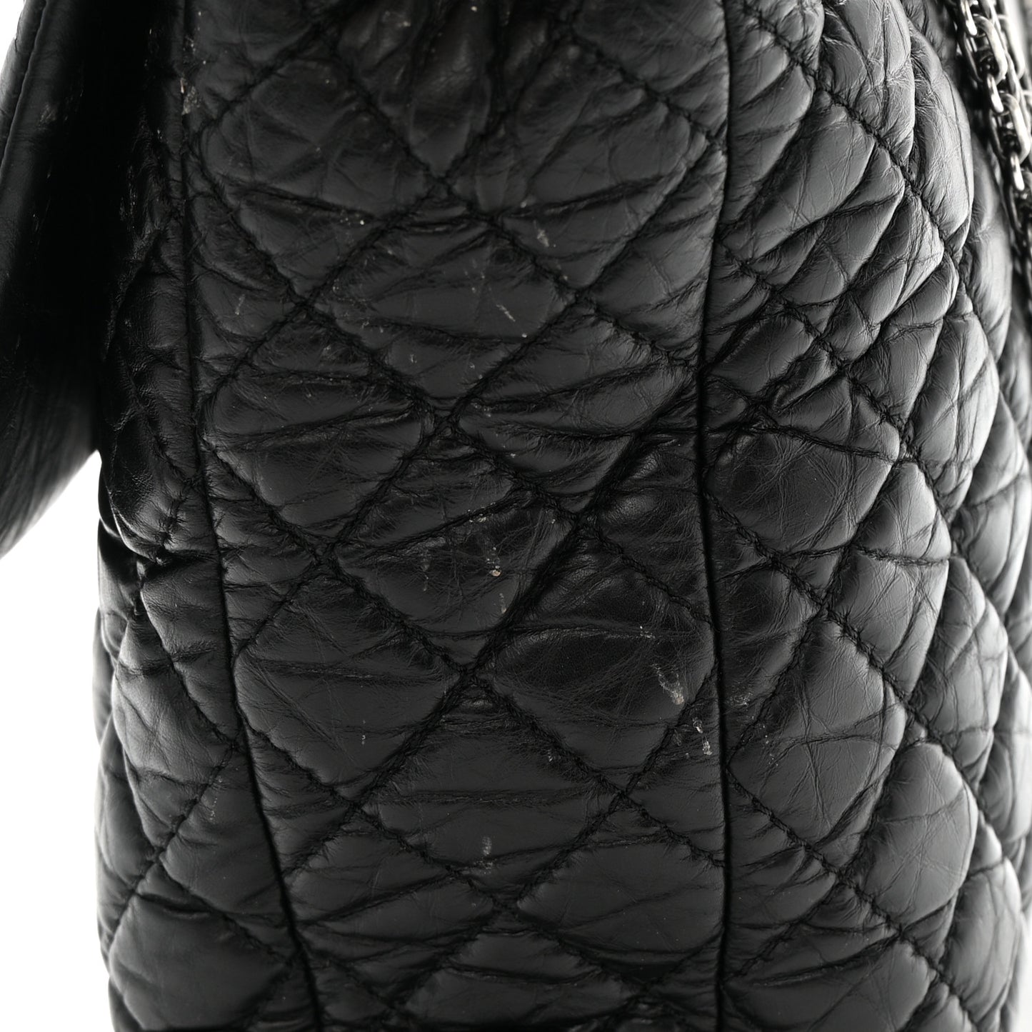 Aged Calfskin Reissue XL Maxi Flap Black