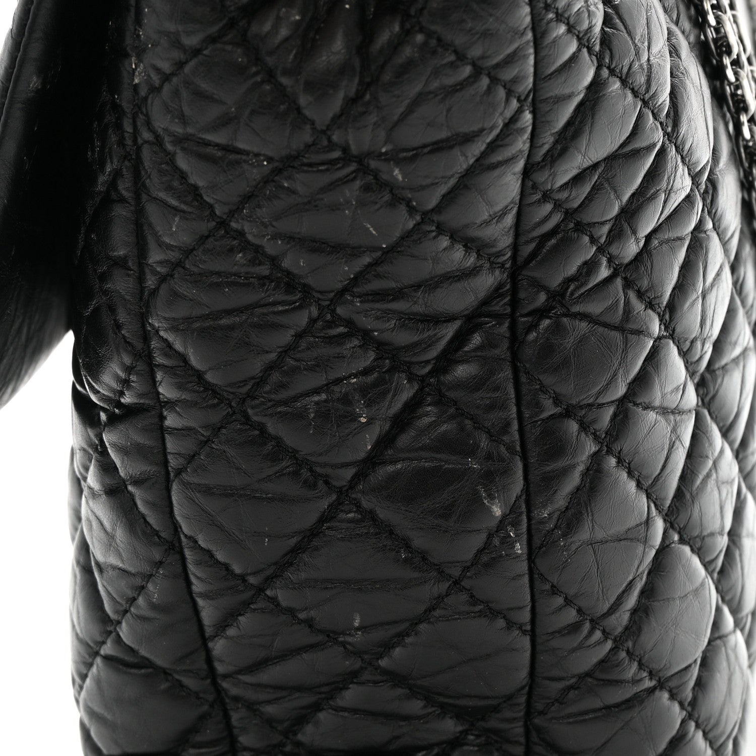 Chanel Aged Calfskin Reissue XL Maxi Flap Black 12 of 15