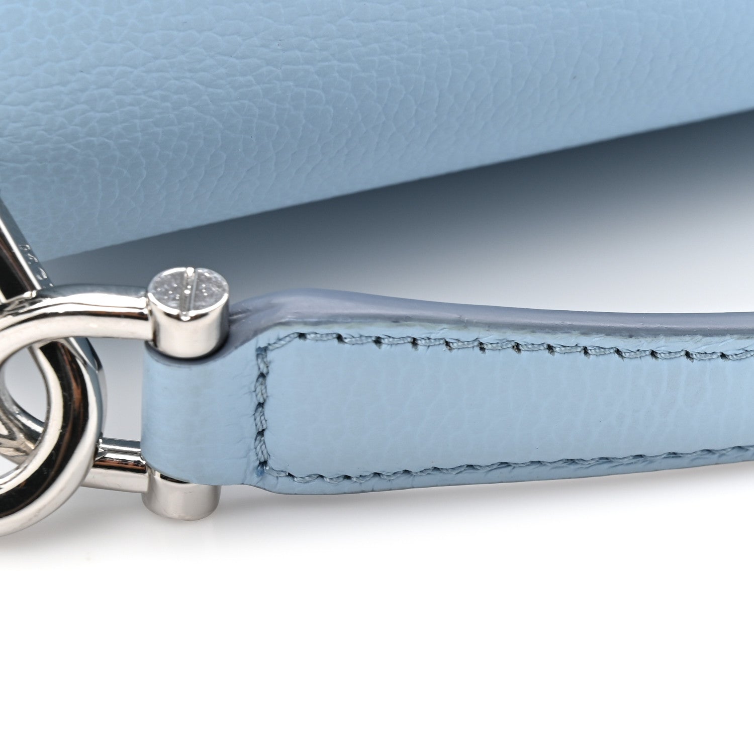 MCM Visetos Mini Patricia Crossbody Bag Light Blue Red 12 of 12