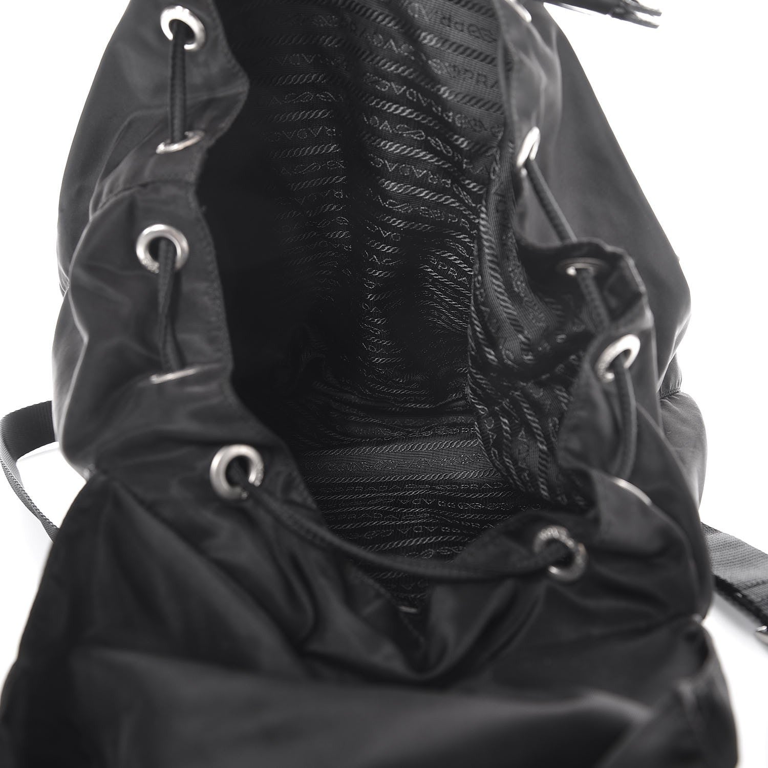 Prada Nylon Vela Medium Backpack Black 5 of 7